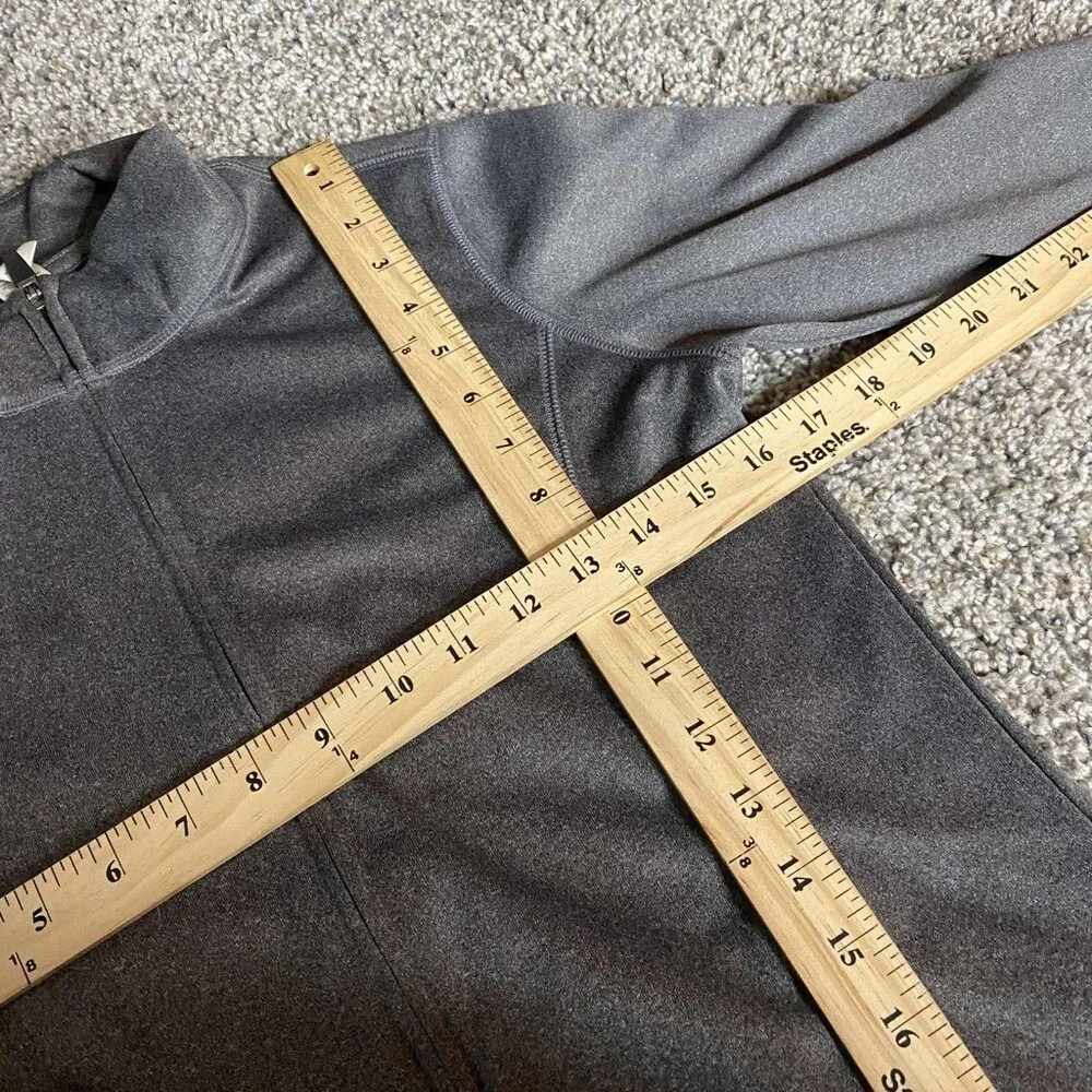 Alo Yoga Jacket Women's Small Grey Full Zip Track LS Thumbholes Gym Sweatshirt